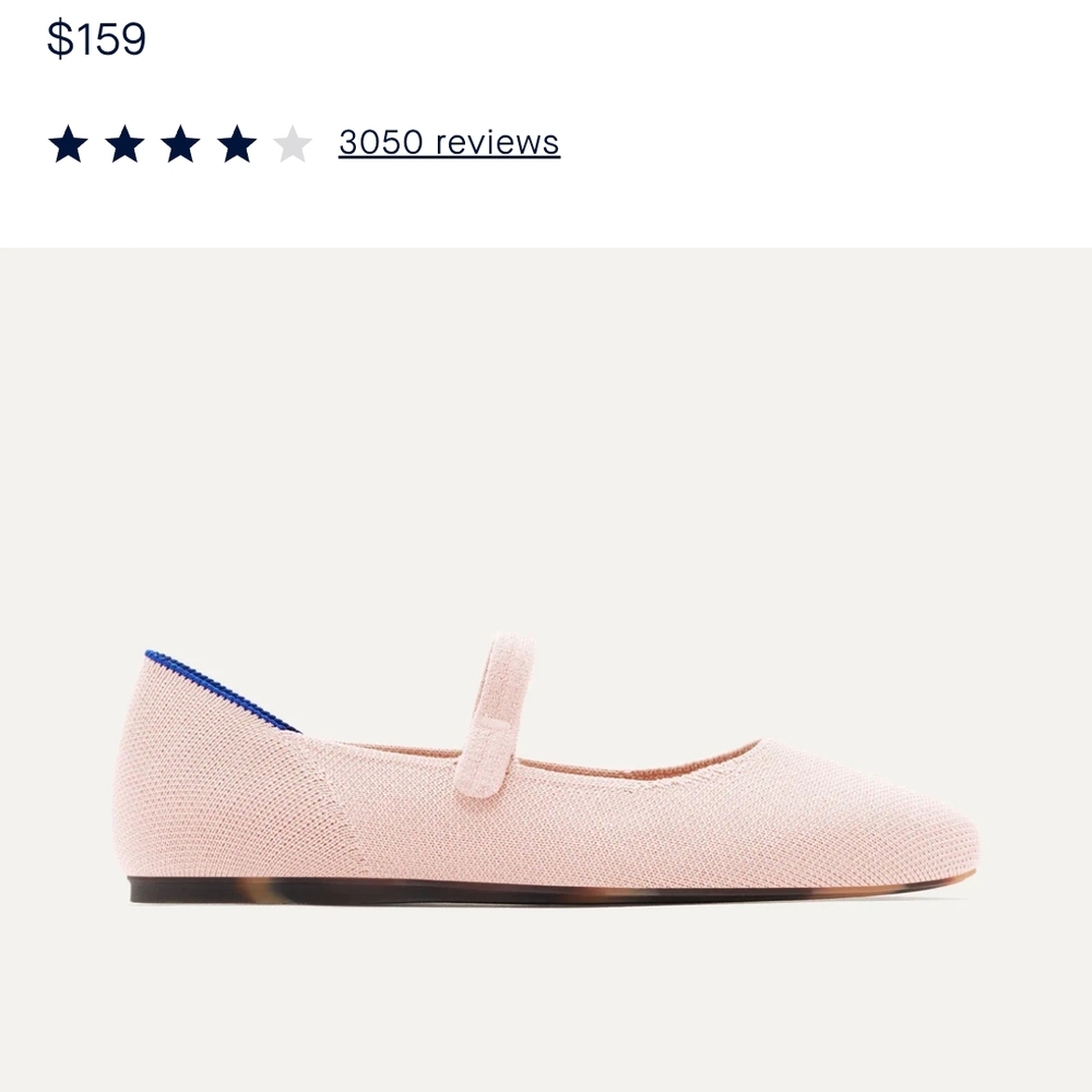Women Rothy's Pink Ballet Flats - 6 1/2